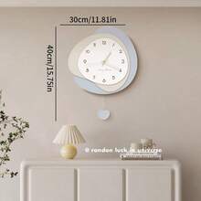 YZOK 1件创意艺术挂钟，梦幻室内钟，亚克力材质，静音设计，节日和朋友的理想礼物 - 彩色 - 查看 9