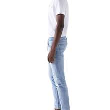 Slim Craft Series Salsa Jeans Men's Trousers In Blue. A Tight-Fitting And High-Quality Garment That Combines Comfort And Style. Made With Resistant And Durable Materials, It Features A Modern And Flattering Cut That Perfectly Suits The Male Silhouette. Perfect For A Elegant And Sophisticated Look For Any Occasion. - 藍色 - 查看 7