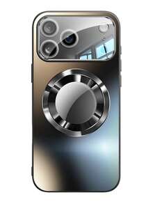 全新奢华钛金色手机壳，兼容 16、15、14、13、12 和 11 Pro Max Plus 型号，支持磁吸式无线充电，并配备防震玻璃摄像头镜头保护。 - 黑色 - 查看 33