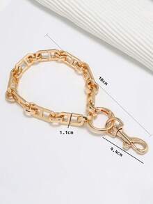 1pc Metal Leather Short Phone Case Chain Wrist Strap Gifts For Mother, Family, Friends, Birthday, Holiday Phone Charm, Phone Chain - Multicolor - View 10