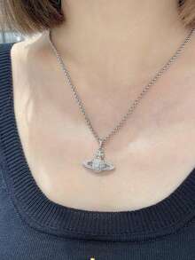 Vivienne Westwood Mini Bas Relief Pendant Necklace - 銀色 - 查看 6