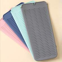 1 pieza Funda de silicona para rizador, almohadilla resistente al calor para plancha/rizador/alisador de cabello, funda protectora portátil