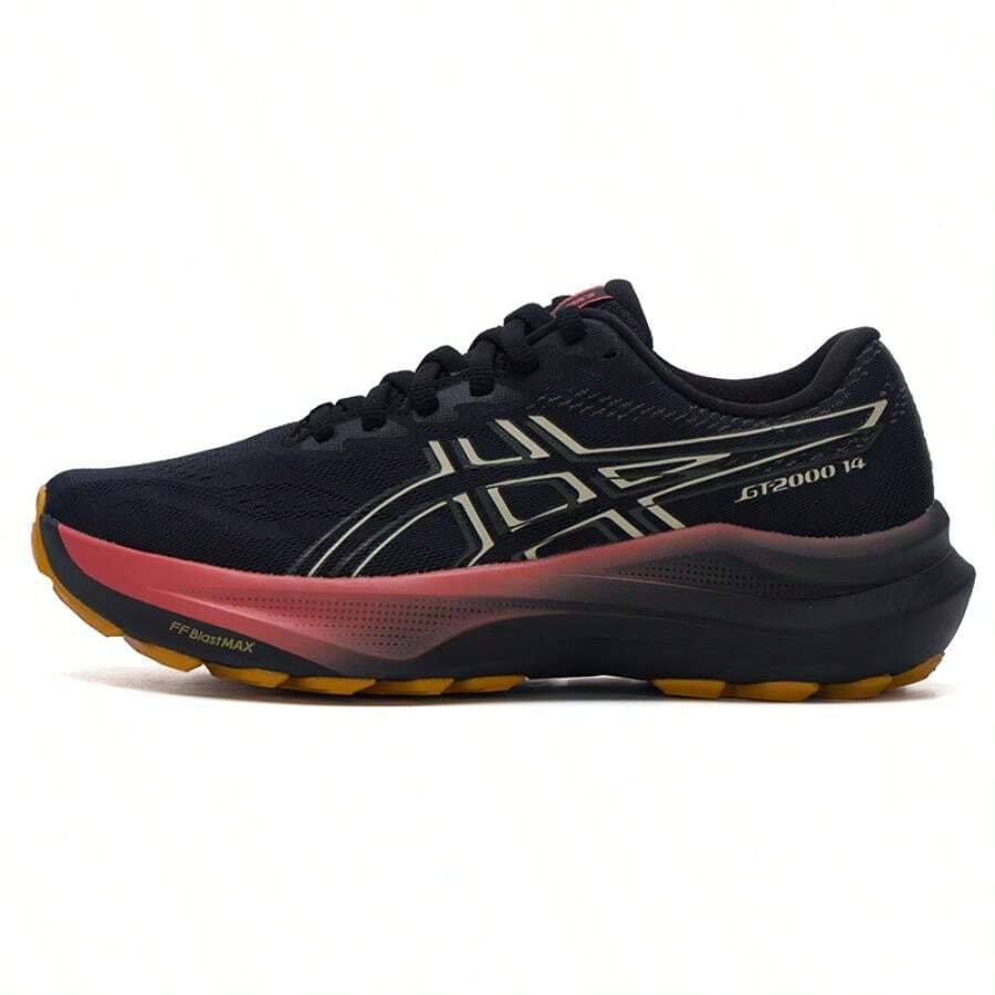 Asics GT-2000 14 GTX 女式跑步鞋,轻便舒适,减震耐穿,适合日常穿着和休闲运动,1012B844-001 - 黑色/米色 - 查看 1
