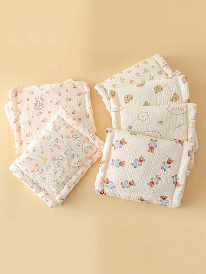 Almohada plana para recién nacidos, cojín de minky con puntos reconfortante para bebés de 0-6-12 meses, almohada universal para bebés de todas las estaciones