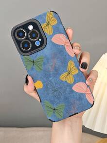 Skurrile Schmetterlings-Handyhülle, schicke ästhetische Hülle, farbenfroher Kunststil, stilvolles Modeaccessoire, kompatibel mit iphone16 pro max/16pro/16plus/16/15promax/15pro/15plus/15/14promax/14pro/14plus/14/13promax/13pro/13/12promax/12pro/12/11promax/11pro/11/X/XS/XSmax - Blau - Übersicht 12