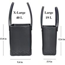 Rubber Beach Bag Waterproof Durable Tote Bag For Beach Sports Pool Modern Rubber Tote - ĐenMới - Xem 4