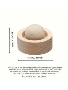 1pc Elegant Wooden Aroma Diffuser, Rotating Design, Natural Fragrance Carrier, Black Walnut And Beech Creative Essential Oil Diffuser, Car Aroma Ball, Multi-Purpose And Multi-Scenario, Suitable For Car And Bedroom Office Desks, Non-Flammable, Perfect Gift Choice, Enhance Air Quality, Home Fragrance
