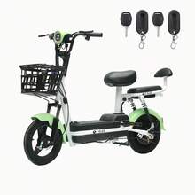 Bicicleta eléctrica plegable para adultos  - Motor de 500 W (potencia máxima de 800 W) - Batería de 48 V y 12 Ah - Autonomía de 40 a 50 km - Biplaza con suspensión - 3 velocidades - Neumáticos todoterreno - Luces LED, frenos de disco y neumáticos todoterreno - Ideal para desplazamientos diarios y todoterreno. Envío en dos paquetes exprés. Requiere montaje parcial. Incluye vídeo de instalación.a - Verde - Ver 6