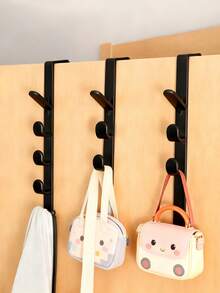 1/2 رف تخزين للأطفال، رف تخزين للباب، رف تعليق متعدد الوظائف غير مثقوب، رف تعليق متعدد الطبقات لغرفة الأطفال، توفير مساحة وسهل التركيب، مناسب لأبواب غرف النوم والحمامات وأبواب الخزانات لتخزين الحقائب والمظلات والملابس والسترات والمفاتيح وغيرها