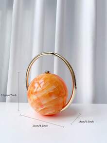 1 szt. unikatowa torebka o dużej pojemności, stylowa na wakacje, podróże, imprezy, wesele, prezent na Walentynki, modna torebka wieczorowa dla kobiet - Pomarańczowy - Zobacz 7