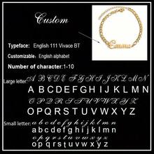 Customized Name Bracelet Men's Cuban Chain Personalized Stainless Steel Adjustable Charm Bracelet Customized Gold Name Label Jewelry Couple Commemorative Gift For Boyfriend's Birthday Gift - Multicolor - View 24