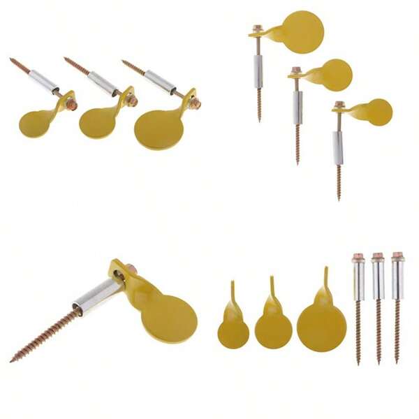 3pcs Stainless Steel Plinking Targets Shooting Targets For Tree Wall And Stick Mounting Target Tackle For Practicing Accuracy