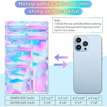 50 Pcs 6.3 X 9.4 Inch Holographic Bags Packaging Bags Resealable Smell Proof Bag For Party Favor Food Storage, Cosmetics, Jewelry & Pen Packaging{Inchcolor_nameinch:Inch6.3x9.4InchHolographicinch,Inchsize_nameinch:Inch1Count(Packof50)Inch} - 6.3x9.4吋全息 - 查看 4