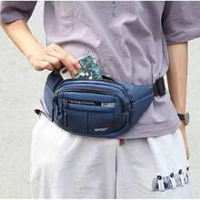 Men's Waterproof Fanny Pack With Adjustable Strap - Stylish, Durable, And Versatile For Everyday Use - Black - View 9