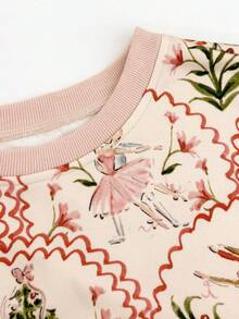 Áo nỉ dài tay họa tiết vũ công kẹp hạt dẻ thời trang mùa thu đông dành cho nữ đi nghỉ lễ Giáng sinh - Nhiều màu - Xem 5