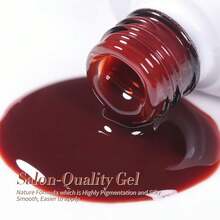 Jelly Burgundy Gel Nail Polish Sheer Milky Jelly Nude Brown Wine Red Gel Polish Crystal Transparent Gel Polish Set Fall Autumn Ember Jelly Series Nail Art Varnish Manicure Collection Gift{Inchcolor_nameinch:InchAutumnEmberinch} - 秋燼 - 查看 10