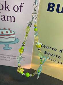 Handmade Phone Lanyard, Cute & Fresh Summer Ins Style Phone Case Strap, DIY Beaded CCD Camera Hanging Chain - Multicolor - View 4