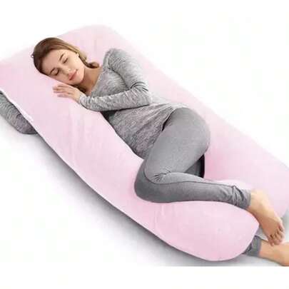 1 Pieza Almohada De Maternidad Abrazable ,Con apoyo lateral,Funda Desmontable,Almohada para dormir,Pregnancy Pillow,Cojin ajustable de Lactancia,Almohada para niños,Colecho para niños