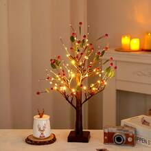 1pc Branch Lamp With Starry Lights, LED Branch Lamp Glowing Tabletop Lamp, Cocktail Neon Sign Desk Base Touch Activated LED Decorative Lamp, LED Branch Lamp For Room Decor Bonsai Tree Lamp, LED Illuminating Decorative Lamp For Home, Room, Holiday, Gaming Room, Birthday Party, Proposal, Valentine's Day, Mother's Day, Christmas And Other Festive Decoration And Gifts