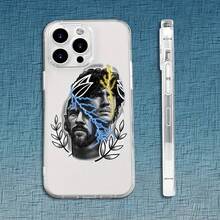Pintura al óleo-El vínculo de los jugadores de fútbol-Aplicable a  15/14/13/12/XS/XR/X/7/8 Plus Pro Max Funda Transparente de TPU Suave Esta funda para teléfono ofrece una excelente protección con patrones modernos y novedosos, lo que la convierte en una excelente opción de regalo para chicos y chicas, para aniversarios o días festivos. - Mezcla de colores - Ver 4