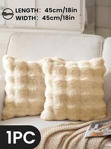 1/2/4 Stück luxuriöser Kunstfell Toskana Kissenbezug, Kissenhülle, ohne Kisseneinsatz, flauschige Heimdekoration Kissenhülle für Wohnzimmer Sofa, Schlafzimmer Kopfteil, Überwurfkissen, Oeko-Tex