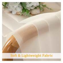 Sheer Curtains 30 Inch Length, Short Light Filtering Voile Small Cafe Kitchen Curtains With Rod Pocket, Short Curtain For Bathroom Window, 42x30 Inch, 2PCS - Multicolor 138 - View 7