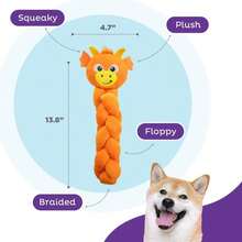 Outward Hound By Nina Ottosson Twistiez Interactive Plush Dog Treat Puzzle, Unicorn, Purple - ColorD - 查看 3