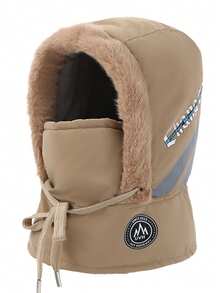 女士针织帽围巾套装（2件套），保暖内衬针织帽，户外骑行护耳头巾，冬季 - 6007 - 查看 18