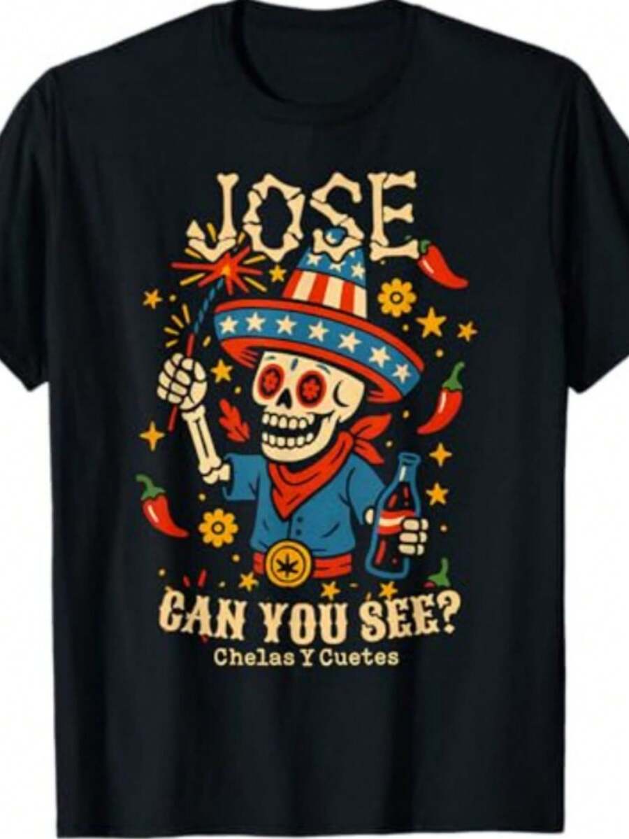 Jose Can You See El Chido T-Shirt - Black - View 1