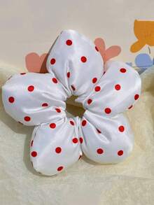 2个/1个优雅波点发圈，适合女性日常使用的头发配饰，发绳，发圈，洗脸马尾辫发饰 - 彩色 - 查看 21