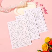 975Pcs Pearl White Face Gems, Self-Adhesive Rhinestones 3/4/5/6 Mm DIY Face & Body Gems For Makeup, Crafts{Inchcolor_nameinch:Inchpearl_whiteabinch} - pearl_whiteab - 查看 4