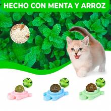 ELE-GATE Giratorio Catnip Bolas para Gatos Diseño de Tortuga - Multicolor - Ver 4