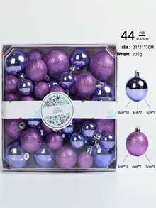 44 Pcs-Set Of Mini Shatterproof Christmas Balls,Red Christmas Ornaments,Christmas Ornaments ,Pink Christmas Decorations,Red Christmas Balls,Christmas Tree Garland Ornaments Party Decoration, Christmas Baubles, Holiday Wedding Party Decoration Hanging Balls (Assorted Colors),Christmas Winter Room Decor Christmas Decorations Home Christmas Gifts Christmas Decor