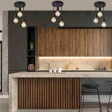3-Head Minimalist Ceiling Light For Dining Room, Bedroom, Study, Living Room, Creative Pendant Lamp, Staircase Lamp - Black - View 7