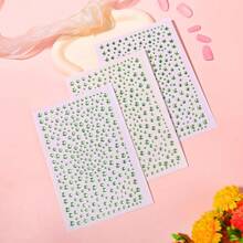 975Pcs Face Gems Hair Gems, Self-Adhesive Face Jewels Eye Jewels Rhinestones 3/4/5/6 Mm DIY Face Gems Stick On, Hair Body Rhinestones Gems Crystals Pearls For Face Makeup, Crafts (Gem_LightGreen){Inchcolor_nameinch:Inchgem_lightgreeninch} - gem_lightgreen - 查看 4