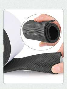 100厘米/卷 防滑隔音鞋底垫，高跟鞋降噪垫，自粘鞋洞修补工具配件 - 黑色 - 查看 6