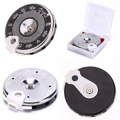 Pitch Pipe Tuner A Precise 13 Note Chromatic C-C Scale From The Master That's My Tune Offers You Durable Chrome Plated Pipes With A Sliding Note Selector Giving You A Key To Be A Better Vocalist