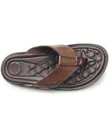 Chinelo Pegada em Couro - Masculino