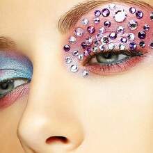 975Pcs Multi-Color Face Gems, Self-Adhesive Eye Jewels Rhinestones 3/4/5/6 Mm DIY Face Gems & Pearls For Makeup & Crafts{Inchcolor_nameinch:Inchgem_lightpurpleinch} - 寶石淺紫色 - 查看 5