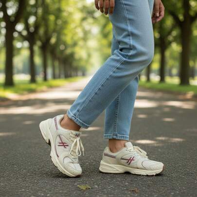 Tênis Feminino NEW YORK CITY SHOES – Levee e Resistente – Academia Adulto Desportivo Amarrar