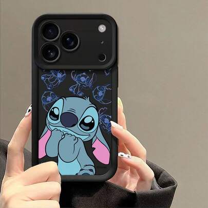 Miniso Disney Stitch Pattern IPhone Case, Cute Cartoon Design Protective Phone Cover, Anti - Drop & Stylish For IPhone Enthusiasts,IPhone 17/17 Pro/17 Pro Max/17 Air/16/15/14/13/12/11/X Series,Iphone 17 Pro Max Case,Iphone 17 Pro Case,Iphone 17 Case,Stocking Stuffers,The Girlfriend,The Chosen,Early Fall Fashion