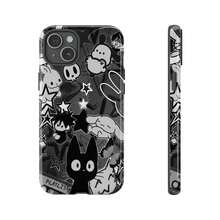 Grunge Black Cat & Anime Aesthetic Phone Case – Y2K Gothic Design With Doodle Graffiti, Dark Art, And Cartooncore Style – For IPhone 7–16 (SE, Plus, Pro Max) &  Galaxy S21–S24 Series - Mixcolor-2 - Xem 9