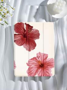 Kingsung 莲花图案平板电脑保护套，兼容 iPad 9.7/10.2/10.5/10.9/12.9/Pro 11（第十代）、Galaxy Tab S6 Lite 10.4 英寸、Kindle Paperwhite（第十二代，2024 年）和 Kindle（第十一代，2022 年），柔软防震，带智能支架/自动唤醒/睡眠功能 - 彩色 - 查看 3