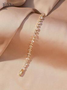 Hihho 1pc Colorful Tennis Chain Bracelet, Mixed Color Inlaid Copper Zirconia Oxidized Rainbow Tennis Bracelet, Women's Jewelry, Suitable For Women's Daily Decoration, Holiday Party Gift, Christmas Jewelry - Tennis Bracelet - View 4