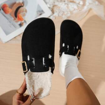 Slip-On Fashionable & Versatile Women's Slippers, Indoor/Outdoor Casual & Warm Slippers