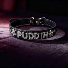 1pc Red & Black Sexy Lingerie Accessory Letter Choker, Gothic Style DIY Choker, Custom Adult Couple Sexy Tool, Party Club Jewelry Gift - Multicolor - View 2