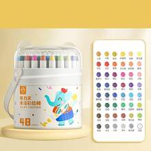 12/24/36/48Colors Silky Crayons Colored Twistable Crayons,Washable Oil Pastels, Flexible Filamentous Oil Oastels, Portable Packaged Washable Oil Pastels, Bright Color Oil Pastels, Professional Painting Art Supplies, Festival Gifts Travel Art Supplies, Cute School Home Art Supplies,Christmas Crafts,Christmas Decorations,Christmas Gift,Christmas Stocking Fillers