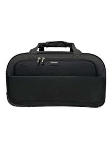 Set de maletas de viaje 28", 24" y 19" de tela con ruedas ligeras y resistentes ideal para viajes largos y equipaje de mano - Negro - Ver 10