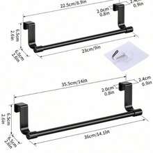 Stainless Steel Towel Rack Multi-Purpose Single Door Bathroom Kitchen Cabinet Towel Rag Rack Shelf Hanger Punch-Free Rag Hanger - Multicolor - View 11