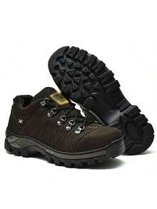 Men's Short Boot Adventure Village Synthetic Casual Ankle Boot For Everyday Wear - 咖啡 - 查看 4